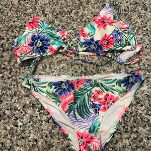 Floral Print Bikini Set